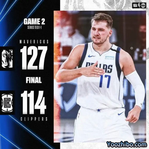 <a href=/look/lanqiuzhibo/mavericks/ target=_blank class=infotextkey>独行侠</a>击沉<a href=/look/lanqiuzhibo/clippers/ target=_blank class=infotextkey>快船</a>大比分扳1-1平！