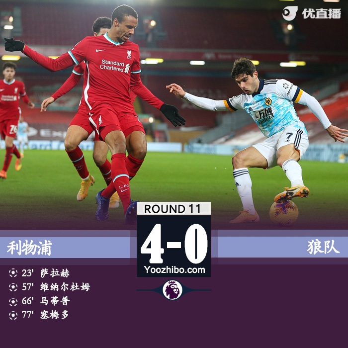 <a href=/look/zuqiuzhibo/liverpool/ target=_blank class=infotextkey>利物浦</a>4-0狼队