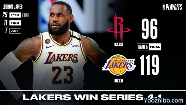 <a href=/look/lanqiuzhibo/lakers/ target=_blank class=infotextkey>湖人</a>大胜<a href=/look/lanqiuzhibo/rockets/ target=_blank class=infotextkey>火箭</a>大比分4-1晋级西决